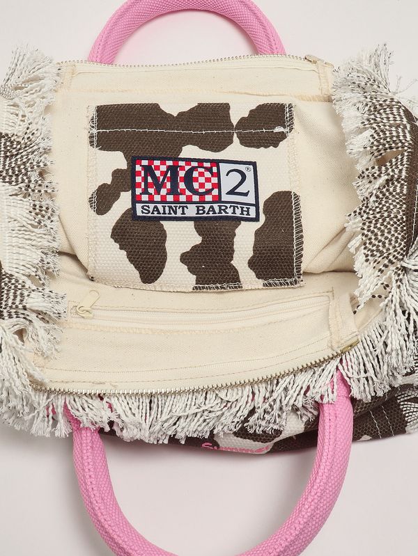 5. Damentasche Colette aus Canvas Kuh MC2 Saint Barth col0001