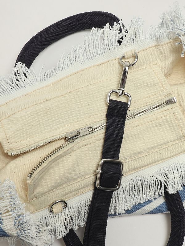 6. Sac pour femme Colette en toile Céleste-Blanc MC2 Saint Barth col0001