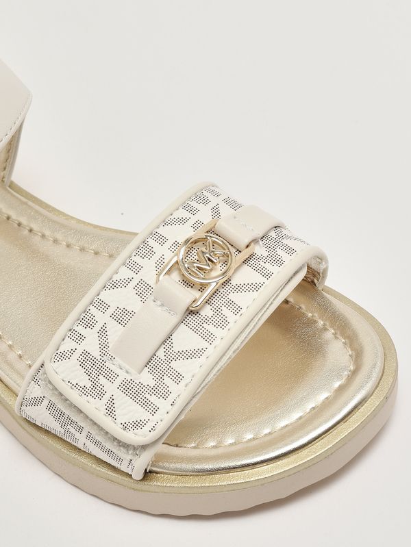 5. Sandales pour fille en simili cuir. Vanille (logo) Michael Kors mk04170