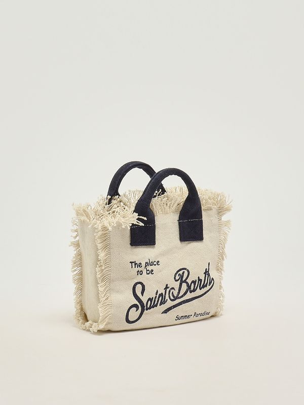 2. Vanity Mini Damentasche aus Canvas Elfenbein MC2 Saint Barth vami001