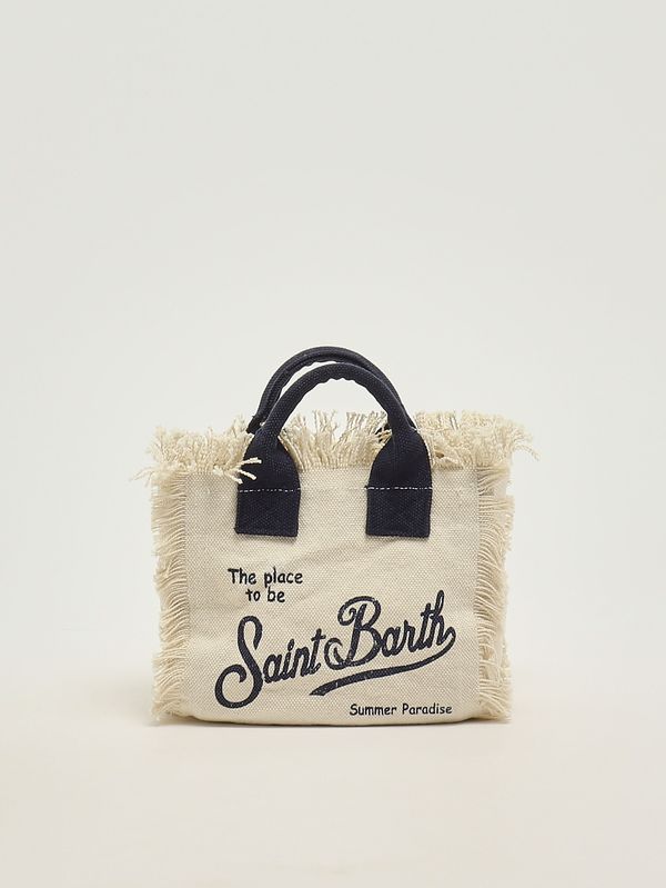 1. Vanity Mini Damentasche aus Canvas Elfenbein MC2 Saint Barth vami001