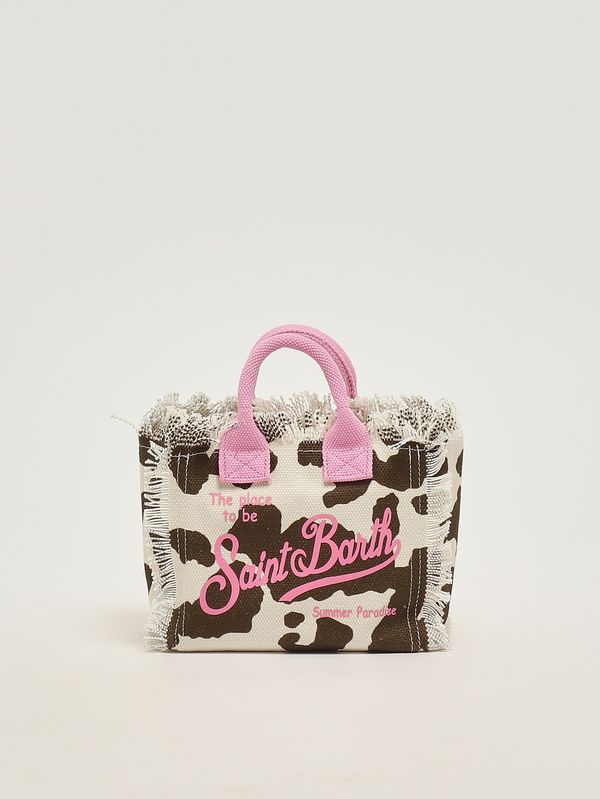 1. Women's Vanity Mini bag in canvas Cow Skin MC2 Saint Barth vami001