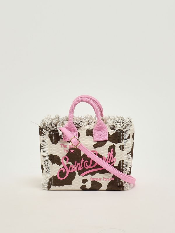3. Women's Vanity Mini bag in canvas Cow Skin MC2 Saint Barth vami001