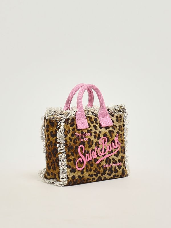 2. Vanity Mini Damentasche aus Canvas Animal-Print-Rosa MC2 Saint Barth vami001