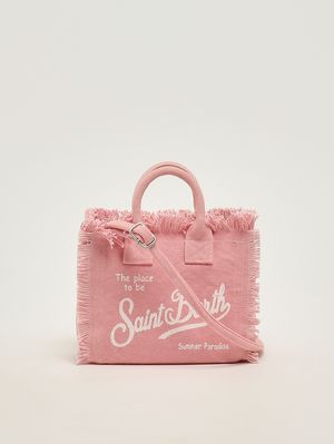 3. Women's Vanity Mini bag in canvas Baby Pink