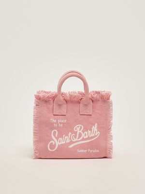 1. Women's Vanity Mini bag in canvas Baby Pink