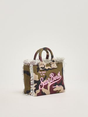 3. Vanity Mini Damentasche aus Canvas Militär