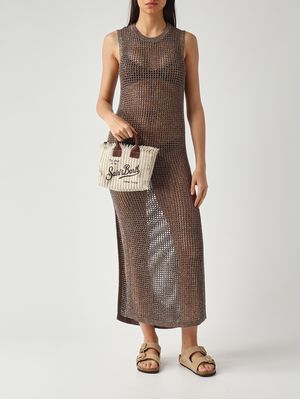 2. Women's Vanity Mini bag in canvas Beige-White