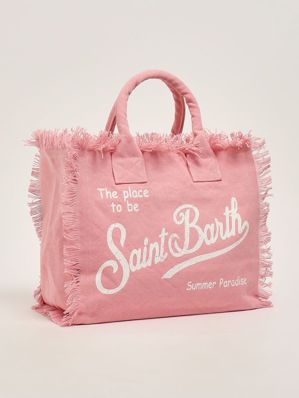 2. Sac Vanity pour femme en toile Rose layette MC2 Saint Barth vani001