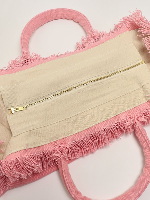 4. Sac Vanity pour femme en toile Rose layette MC2 Saint Barth vani001