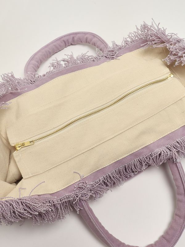 4. Bolso Vanity para mujer de lona Lila MC2 Saint Barth vani001