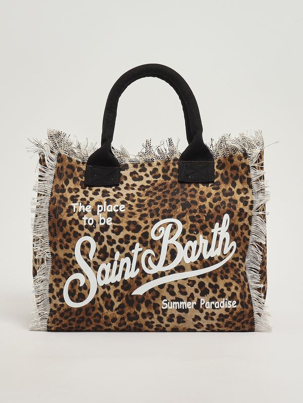 1. Women's Vanity bag in canvas Animal Print-Black MC2 Saint Barth vani001
