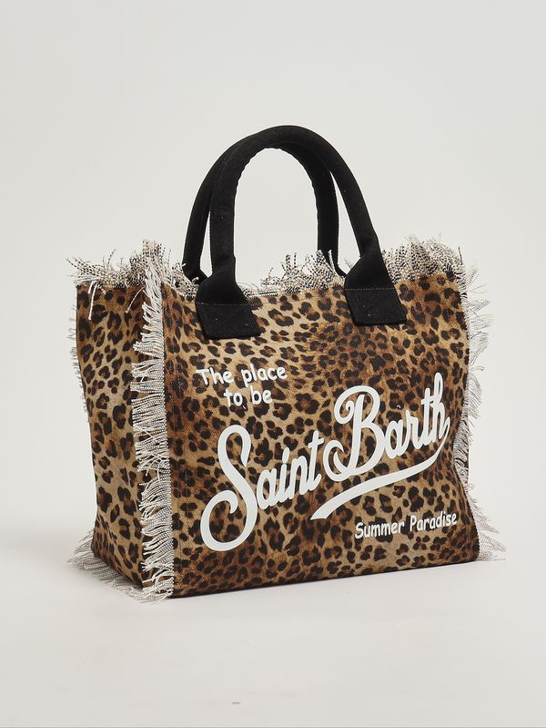 2. Women's Vanity bag in canvas Animal Print-Black MC2 Saint Barth vani001