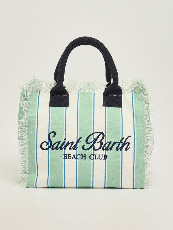 1. Borsa donna Vanity in canvas Sb Beach Strip 5361 Emb MC2 Saint Barth vani001