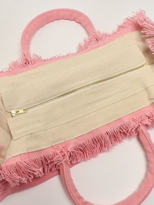 4. Sac Vanity pour femme en toile Rose layette