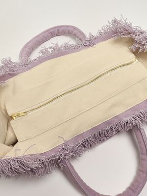 4. Bolso Vanity para mujer de lona Lila
