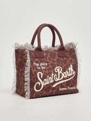 2. Sac Vanity pour femme en toile Girafe