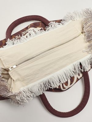 4. Sac Vanity pour femme en toile Girafe