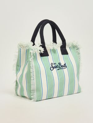 2. Borsa donna Vanity in canvas Sb Beach Strip 5361 Emb
