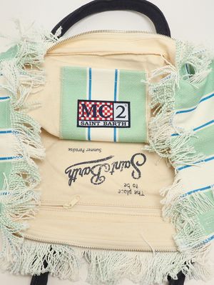 3. Borsa donna Vanity in canvas Sb Beach Strip 5361 Emb