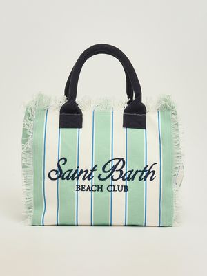 1. Borsa donna Vanity in canvas Sb Beach Strip 5361 Emb