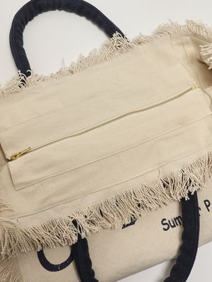 4. Sac Vanity pour femme en toile Beige