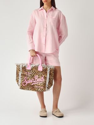 2. Sac Vanity pour femme en toile Animalier-Fuchsia