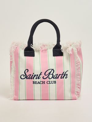 1. Sac Vanity pour femme en toile Rose-Blanc