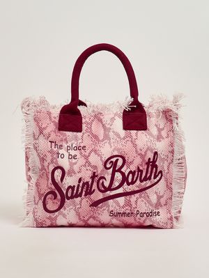 1. Sac Vanity pour femme en toile Framboise-Rose