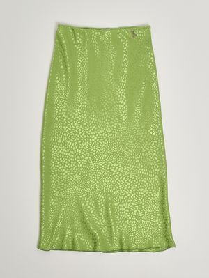 1. Gonna bambina in jacquard Verde