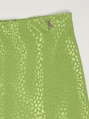 3. Gonna bambina in jacquard Verde