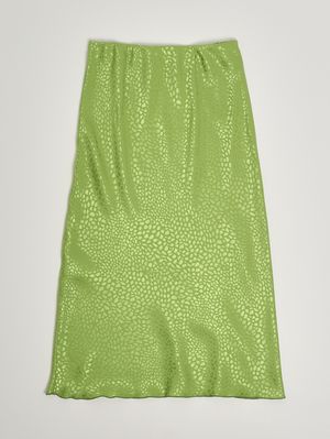 2. Gonna bambina in jacquard Verde