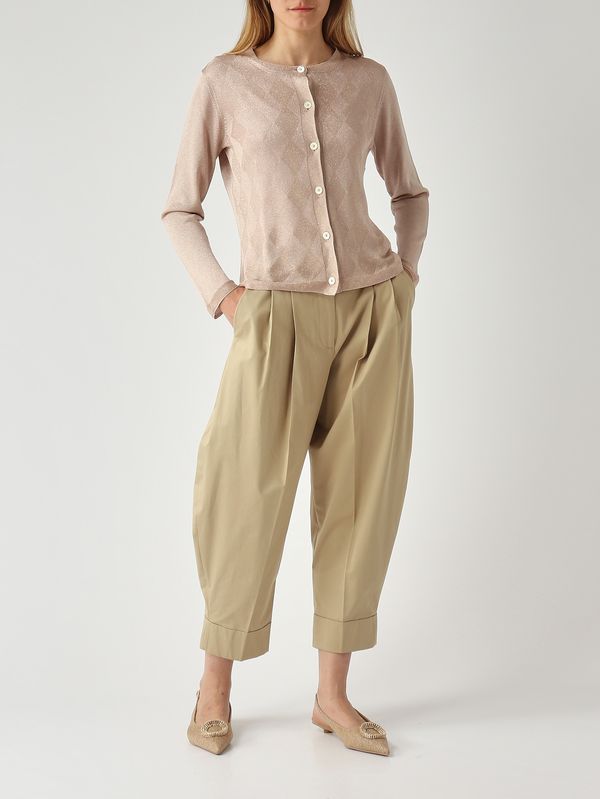 2. Damen-Cardigan aus Viskose-Lurex Roségold Gran Sasso 5721323010