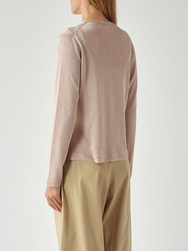 4. Damen-Cardigan aus Viskose-Lurex Roségold Gran Sasso 5721323010