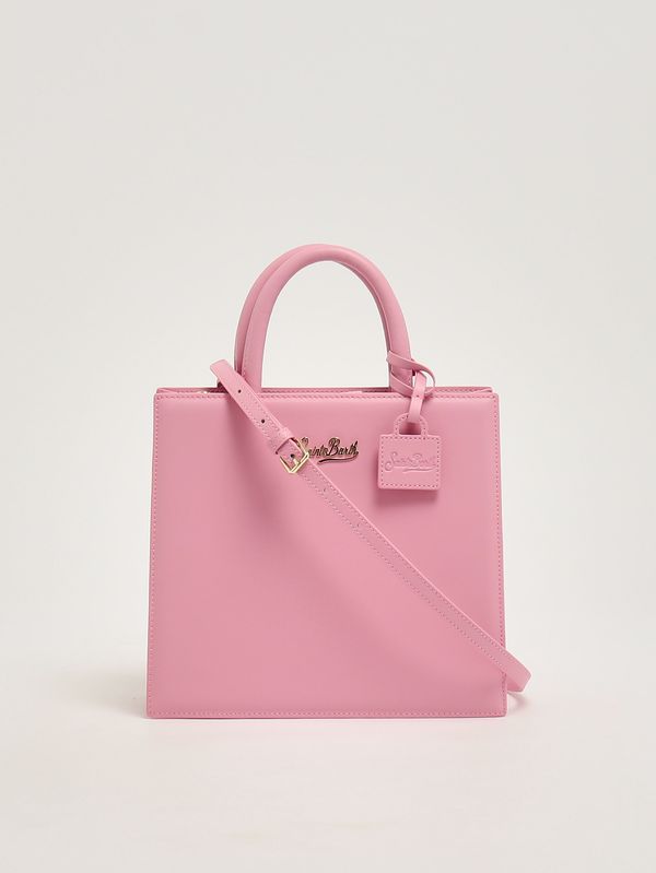 3. Sac shopping Midi pour femme en cuir Rose MC2 Saint Barth shbm0001