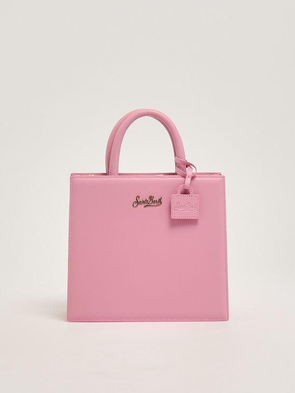 1. Sac shopping Midi pour femme en cuir Rose MC2 Saint Barth shbm0001