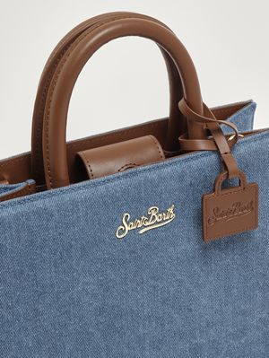5. Sac shopping Midi pour femme en cuir Denim