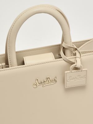 5. Sac shopping Midi pour femme en cuir Beige