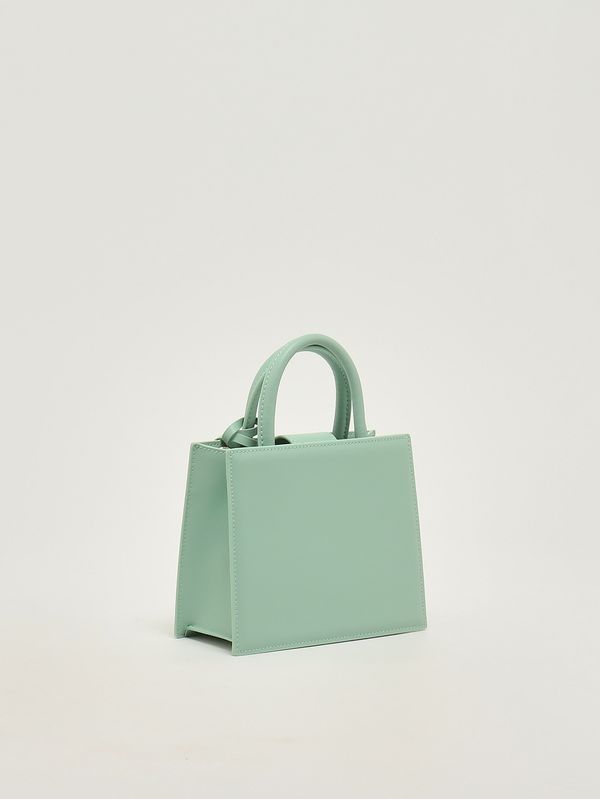 2. Women's Mini Leather Shopping Bag Sage MC2 Saint Barth shbm0002