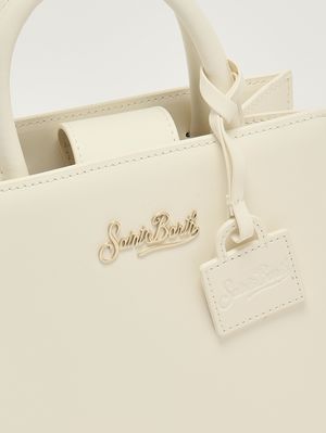 5. Sac shopping Mini pour femme en cuir Blanc