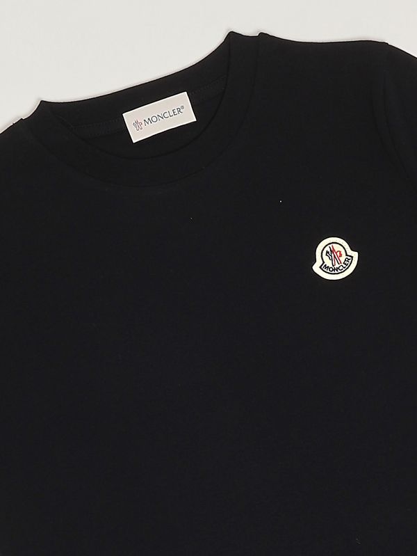 4. 3er-Set Baumwoll-T-Shirts für Jungen Weiß-Blau-Schwarz Moncler l19548c0003389at9