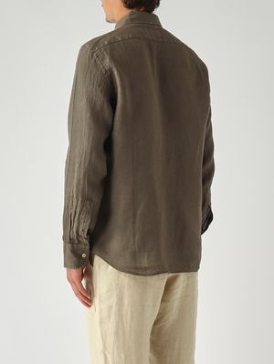 4. Camisa de lino para hombre Pamplona Militar