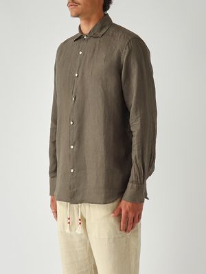3. Camisa de lino para hombre Pamplona Militar