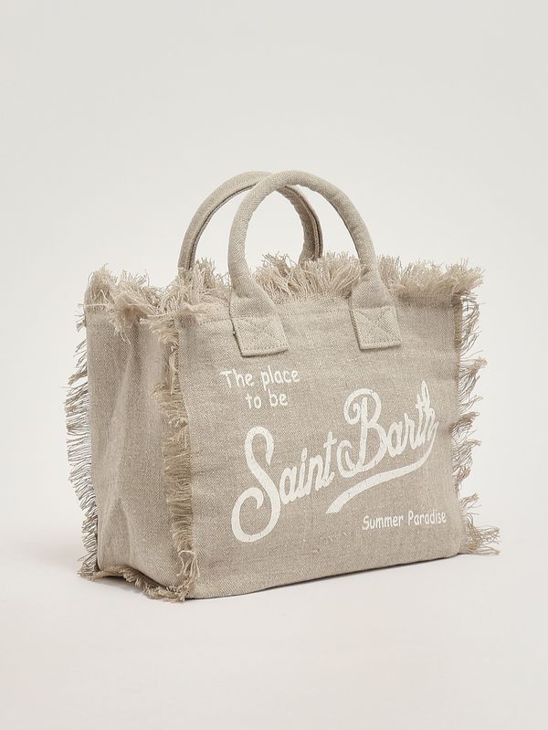 2. Bolso de mujer Colette de lino Lino 11 Beige MC2 Saint Barth col0018