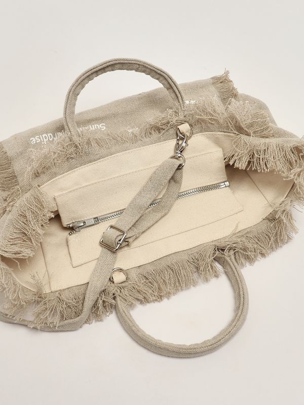 5. Bolso de mujer Colette de lino Lino 11 Beige MC2 Saint Barth col0018
