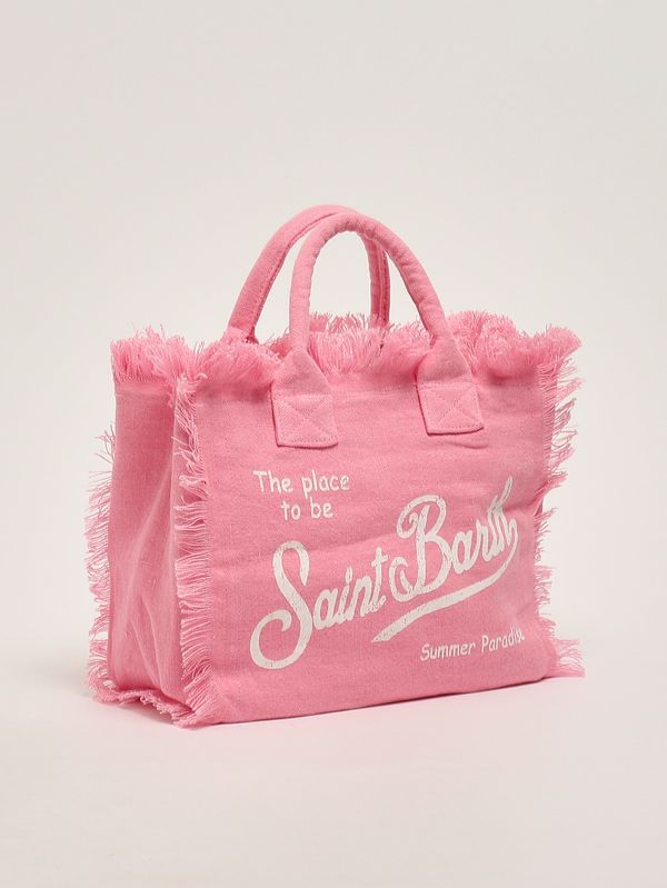 2. Damenhandtasche Colette aus Leinen Leinen 21 Rosa MC2 Saint Barth col0018
