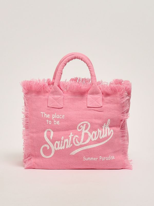1. Damenhandtasche Colette aus Leinen Leinen 21 Rosa MC2 Saint Barth col0018