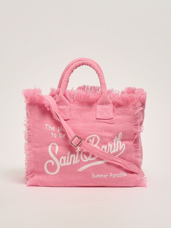 3. Damenhandtasche Colette aus Leinen Leinen 21 Rosa MC2 Saint Barth col0018