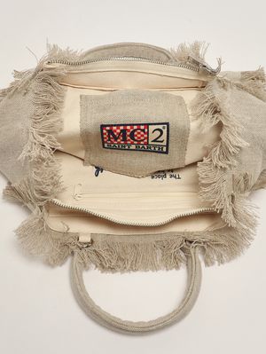 4. Borsa donna Colette in lino Linen 11 Beige