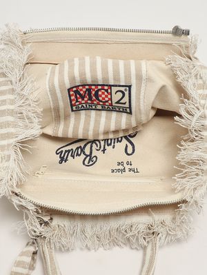 4. Borsa donna Colette in lino Linen Strip V 11